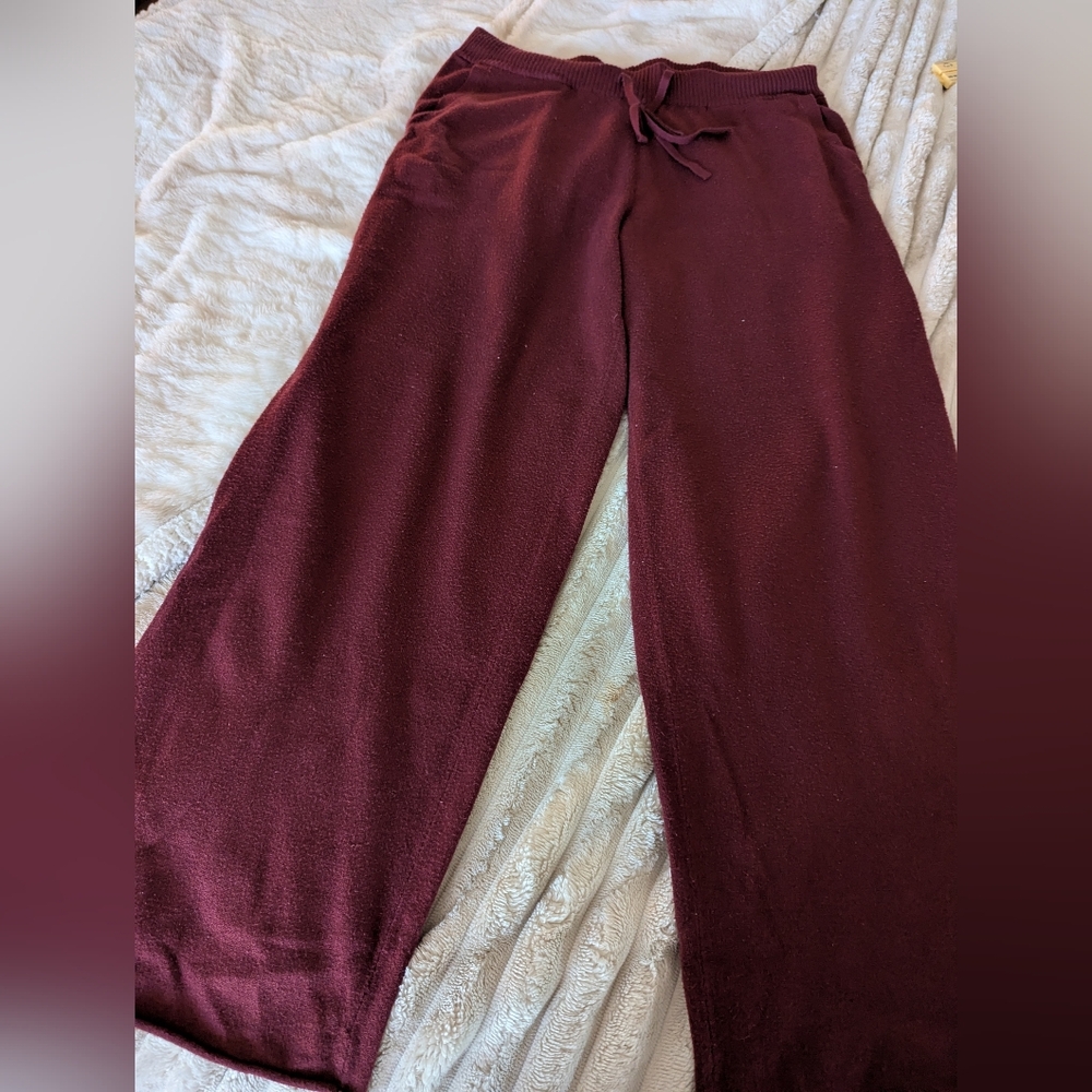 Soma Deep Burgundy Relaxed Joggers